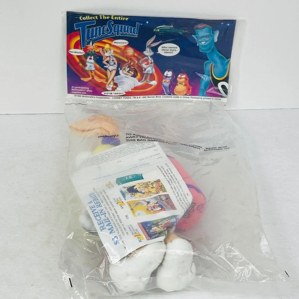 Vintage 1996 Space Jam Lola Bunny McDonald's Plush Toy New Sealed NIP